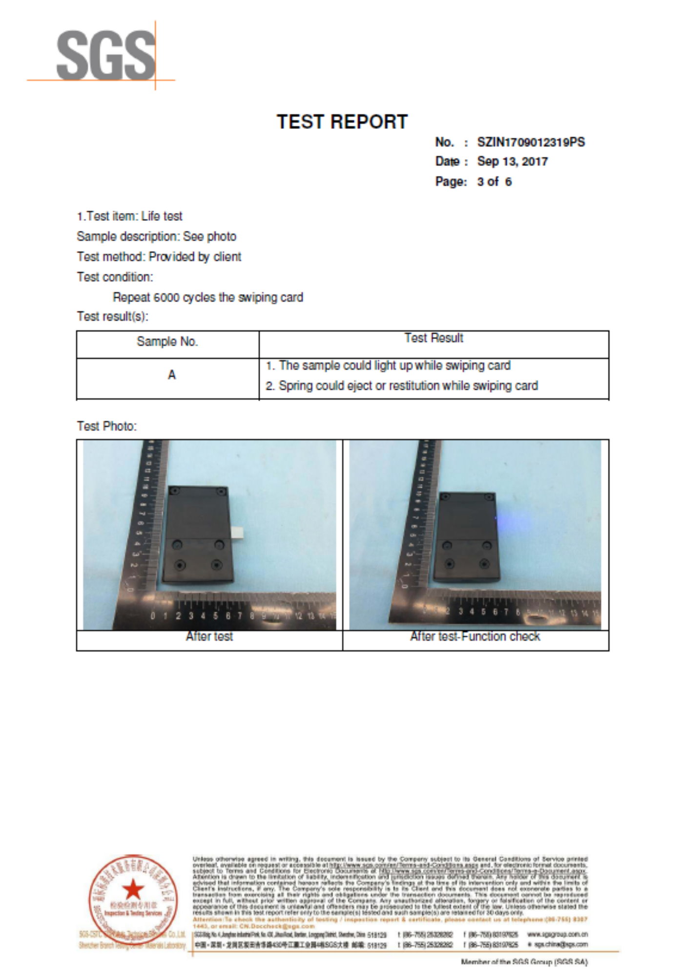 SGS Test Report-SDWS 3